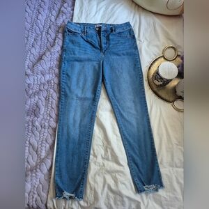 Sofia Vergara Curvy Skinny Raw Hem Ankle Jeans